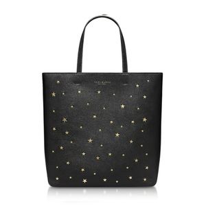 Leather Star Studded Handle Bag